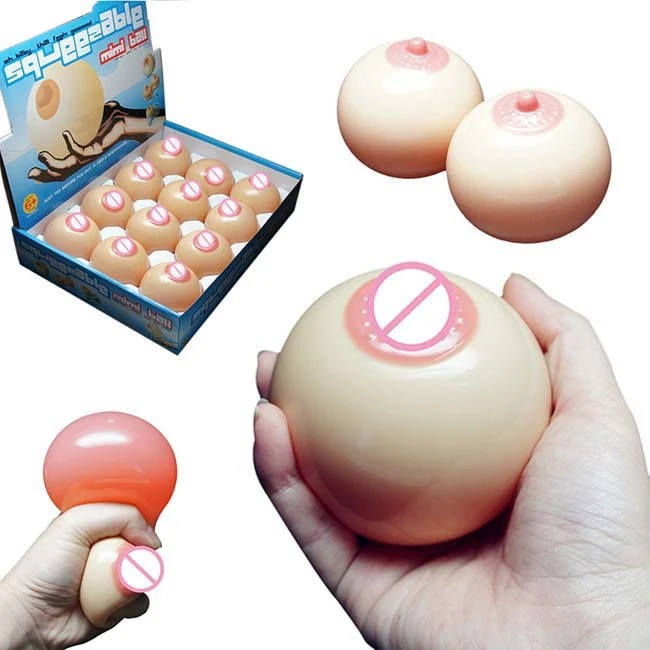 9cm Breast Sensory Therapy Squeeze Toys For Adult Anxiety Relief